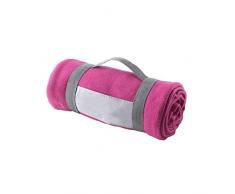 eBuyGB Luxuriöser Warmer Überwurf für Sofa, Bett, Festival, Camping, Picknick, Teppich, Pub, Bar, Outdoor, Sitzen, Fuchsia, Einheitsgröße