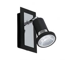 EGLO SARRIA Spot, Stahl, Wandleuchte, 5 W, schwarz, chrom