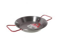 Garcima C-08RED Paella-Pfanne, Karbonstahl, 20 cm, klein, silberfarben