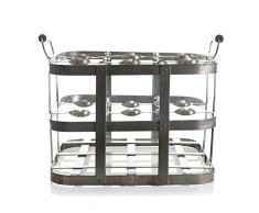 Park Designs 9 Flasche Metall Box 20,3 cm Höhe x 30,5 cm Breite x 30,5 cm Tiefe Eisen Weinregal Organisation Produkte Haushalt Supplies