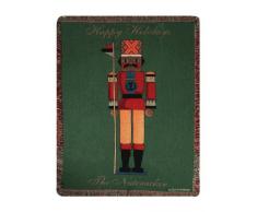 Manual Wood Weavers Wall Hanging Slyvia Walker Wandteppich/Überwurf mit Nussknacker