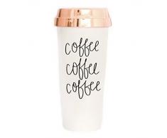 Sweet Wasser Decor Kaffee Kaffee Kaffee Thermobecher | Rose Gold Lover Süße Accessoires für Damen Commuter Kunststoff Tumbler Tasse mit Deckel 16 Unzen Hand Gelehrten