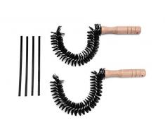 TigerChill Reinigungsbürste, für Kaffeekanne, Karaffe, gebogen, mit 4 Bonus-Stiften