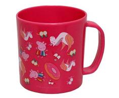 PEPPA PIG Becher aus Kunststoff für Mikrowelle, Frühstücksbecher, nicht anwendbar