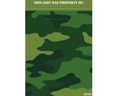 amscan Camouflage Geschenktüten 8 Stück