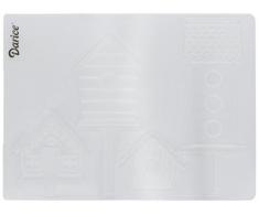 Darice Prägeschablone, Vogelhaus auf Pfahl, Plastik, transparent, 10,8 x 14,6 x 0,4 cm