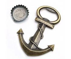 yoption Flaschenöffner Wein und Bier Zubehör Metall Anchor