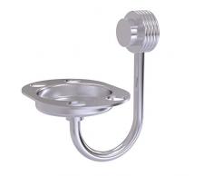 Allied Brass Venus Collection Groovy Accents Tumbler Toothbrush Holder, Satin Chrome