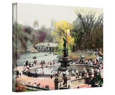 Art Wandbild Bethesda Brunnen Gallery Wrapped Leinwand Art von Linda Parker, 18 von 24