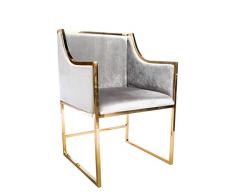 Statements by J J104 Erin Esszimmerstuhl, 86,4 cm hoch, Goldgrau