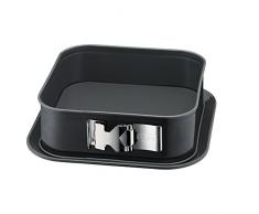 Kaiser La Forme Plus Springform, eckig 24 x 24 cm, SafeClick-Verschluss, Emailleboden, antihaftbeschichtet, schnittfest, auslaufsicher