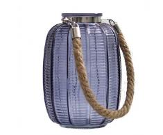 Dcasa Kerzenleuchter aus Glas Portobello Teelichthalter und Kerzenhalter, Dekoration für Zuhause, Unisex, Erwachsene, Mehrfarbig (Mehrfarbig), einzigartig