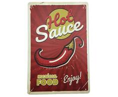 AIQIBAO Aikibao Metallschild, Wanddekoration, Vintage-Dekoration, Lebensmittel, Eiscreme, Snackes, für Küche, Zuhause, Diner, Bar, Pub, Kaffee, Retor, Kunstschild, 30,5 x 20,3 cm 214