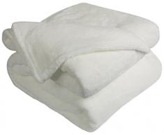 Ourson Decke Deluxe Fell 450 – 100% Polyester – Bär, Ecru A1, 240 x 260