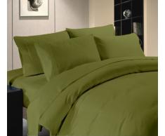Amazon Luxuriöse Hotel Collection 800 Fadenzahl 4 befestigt Wasserbett Bettlaken-Set California King Size 100% ägyptische Baumwolle weiß massiv, Baumwolle, moos, California King