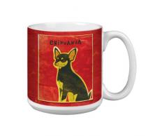 Tree-Free Greetings xm28052 John W. Golden Künstlerische Jumbo Tasse, 591 ml, schwarz und Tan Chihuahua