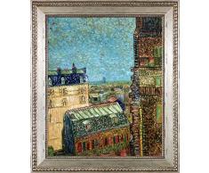 La Pastiche Vase Versailles, antik, König, Bilderrahmen 30 x 26 merhfarbig