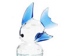 HANUR Kristall-Figur, tropische Fische, klar, schönes Festival-Geschenk, Dekoration blau