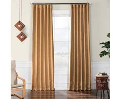 HPD BOCH-LN18519-120 Vorhänge, verdunkelnd, Leinen, 50 x 120 cm, Butterscotch