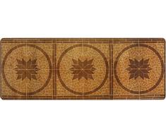 deco-mat Hochwertiger Designer Teppich für Wohnzimmer, Kinderzimmer, Flur, Bad, Innen und AuÃen-Bereich | Rutschfester und waschbarer Teppich-Läufer - BRAUN BEIGE 80 x 200 cm