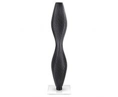 Tagwerk Flechtwerk Standleuchte Lava 75 Graphit, Biokunststoff, Schwarz