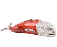 Fisch Fabergé eingerichtet Schmuckkästchen Handgefertigt mit Swarovski-Kristallen