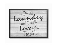 Stupell Industries Do Do Wäscheklammern für Badezimmer, Schwarz/Weiß, Mehrfarbig