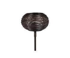 Abbott Collection 37-ironwork/0874 Leiste, EIN Bronze Bird Nest Votivkerze mit dem Spiel