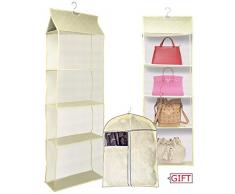 Star Brand Tasche Organizer Kleiderschrank Wandhängend staubdicht Geldbörse Aufbewahrung Wandmontage Haushalt Empfangsarbeit Stereoskopischer Schrank Aufbewahrung Halter