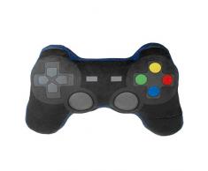 Game Over Gamecontroller Kissen schwarz/blau, Bestickt, 100% Polyester, in Polybeutel.