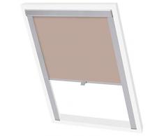 vidaXL 133482 Verdunkelungsrollo Beige CK04 Dachfensterrollo Thermorollo Dachrollo, Gewebe, One Size