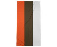 ArtVerse NFS Cleveland Football Stripes Strandtuch, Poly/Baumwolle, 36 x 72 cm, Braun