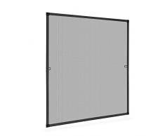 Lichtblick ISF.130.150.04 Insektenschutz Fliegengitter für Fenster, Spannrahmen Anthrazit