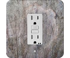 Rikki Knight Holz Baumstamm Single GFI Lampe Switch Plate