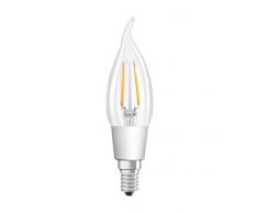Osram LED Star+ GlowDim Classic BA Lampe, in Kerzenform mit E14-Sockel, Ersetzt 40 Watt, Filamentstil Klar, Warmweiß - 2700 Kelvin bis 2000 Kelvin, 6er-Pack