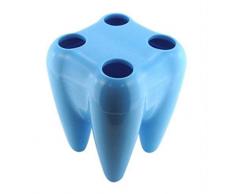 StealStreet ss-kd-0270-blue Zahn Form Zahnbürste Halterung/Ständer mit 4 Slots, 9,5 cm blau