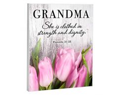 Elanze Designs Wandtafel mit Aufschrift Grandma, 20,3 x 25,4 cm