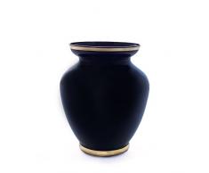 OertelCrystal Vase Pure Nero 18cm Kristallvase, Glas, Schwarz 18 x 16 x 16 cm