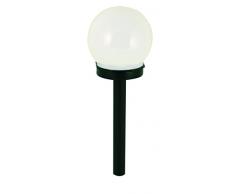 VELAMP SPK10 Globe Wegeleuchte Solar Garten-Kunststoff weiß