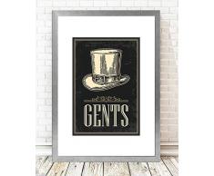 Bonamaison dekorativ 100% Mdf Malerei für Startseite,Gemälde für Wohnzimmer, Kunstdruck für Küche, Gerahmte Bilder für Schlafzimmer 24X29 Cm, 1 Stück - Hergestellt in der Türkei