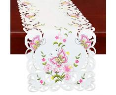 Simhomsen Spring Butterfly und Blumen Tisch Kommode, Läufer, Schal 14 by 70 inch Rose