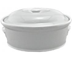 BIA Cordon Bleu Schmortopf, oval, 1,2 l, Weiß
