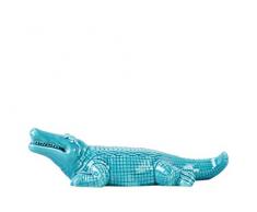 Urban Trends Keramik Krokodil Figur SM-Optik, Türkis