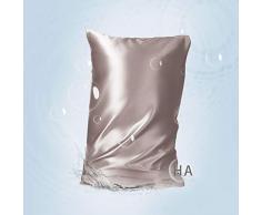 THXSILK Hyaluronsäure Seide Kissenbezug für Haar und Haut, 100% reine Maulbeerseide Kissenbezug mit verstecktem Reißverschluss Queen grau