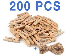 Mini Wäscheklammern Craft Boutique, Holz Pack, Pins für Scrapbooking Wood Crafts