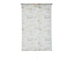 Sunlines HWA10605 Springrollo Dekor Paris, Tageslicht, PES, beige / weiß, 142 x 180 cm