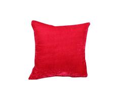 Elina Home 2 Stück 2er-Set, gemütlich, solides Samt-Kissen, dekorative Kissenbezüge für Sofa, Couch mit Reißverschluss, 45,7 x 45,7 cm, Rosa