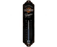 Nostalgic-Art Harley-Davidson Logo Thermometer, Metall, 28 x 6.5 x 2 cm