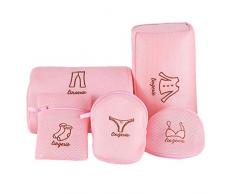 Wäschesäcke aus Netzstoff für Feinwäsche, mit Reißverschluss, Dessous-Taschen für Wäsche, Reisen, Aufbewahrungstasche, Kleidung, Wäschebeutel für Wäsche, Bluse, Strümpfe, Unterwäsche, BH und Dessous, 5 Stück