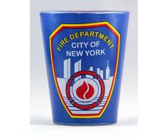 FDNY Schnapsglas New York City Fire Departy, Blau